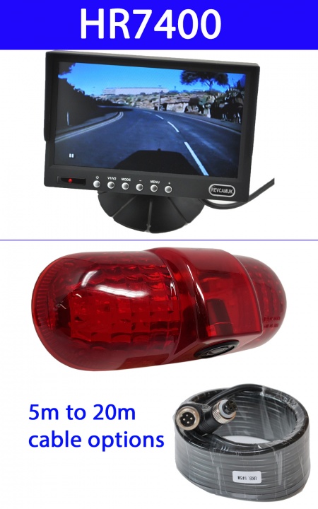 7 inch colour dash monitor and Vauxhall Vivaro CCD brake light reversing camera