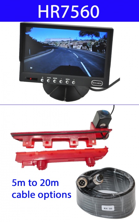 T5 VW Transporter brake light camera and dash mount monitor