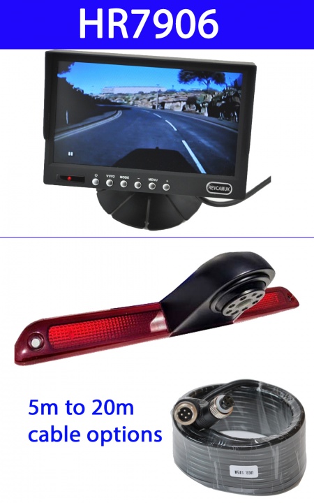 7 inch colour dash monitor and Mercedes Sprinter brake light camera