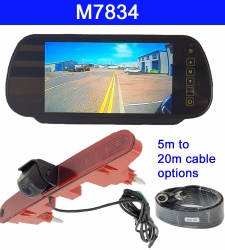 7 inch mirror monitor monitor and Citreon Berlingo brake light reversing camera