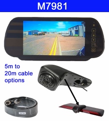 Clip on mirror monitor and VW Crafter Brake Light camera