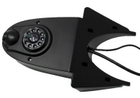 Twin lens roof mounted reversing camera for a van